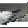 Mexen Vega правоъгълна вана 180 x 80 см с обвивка и 2-движен параван 120 см, черен модел - 550118080X9212027077