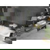 Mexen Vega правоъгълна вана 170 x 70 см с корпус и преграда с 1 крило 120 см, прозрачен, златен - 550117070X9412115000
