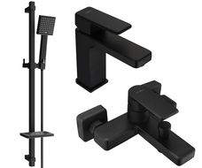 Mexen Mino DQ45 комплект за вана, черен - 72403DQ45-70