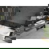 Mexen Vega правоъгълна вана 180 x 80 см с обвивка и параван с 1 крило 100 см, черен модел - 550118080X9410117077