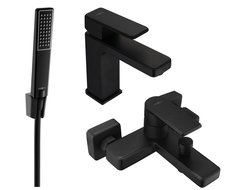 Mexen Mino R72 комплект за баня, черен - 72403R72-70