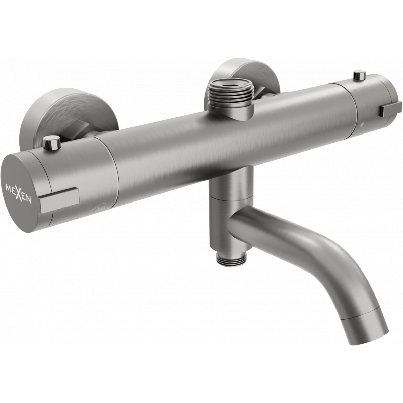 Mexen Kai термостатичен смесител за вана-душ, графит - 77900-66