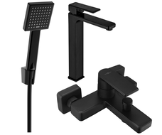 Mexen Mino R45 комплект за баня, черен - 72413R45-70