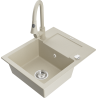 Mexen Enzo гранитна кухненска мивка с 1 отделение с отцедник и кухненски