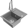 Mexen Enzo гранитна кухненска мивка 1-коморна с отцедник и кухненски