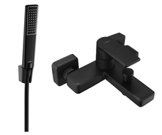 Mexen Mino R72 смесител за вана със душ комплект, черен - 7243R72-70
