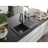 Mexen Pablo гранитна кухненска мивка с 1 отделение с отцедник и кухненски