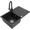 Mexen Bruno гранитна кухненска мивка с 1 купа с отцедник и кухненски