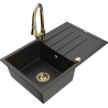 Mexen Bruno гранитна кухненска мивка с 1 отделение и оттичаща част и