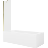 Mexen Vega правоъгълна вана 170 x 70 cm с облицовка и параван с 1 крило 50 cm,