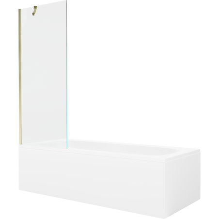 Mexen Vega правоъгълна вана 180 x 80 cm с облицовка и 1-крилен параван 70 cm,