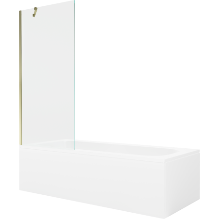 Mexen Vega правоъгълна вана 170 x 70 cm с обшивка и 1-крилно параванче 80 cm,