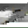 Mexen Vega правоъгълна вана 160 x 70 cm с корпус и еднокрилен параван 80 cm, прозрачен, златист - 550116070X9508000050