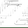 Mexen Alexa DS40 комплект за вана, хром - 71203DS40-00