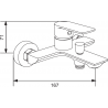 Mexen Alexa DS40 комплект за вана, хром - 71203DS40-00