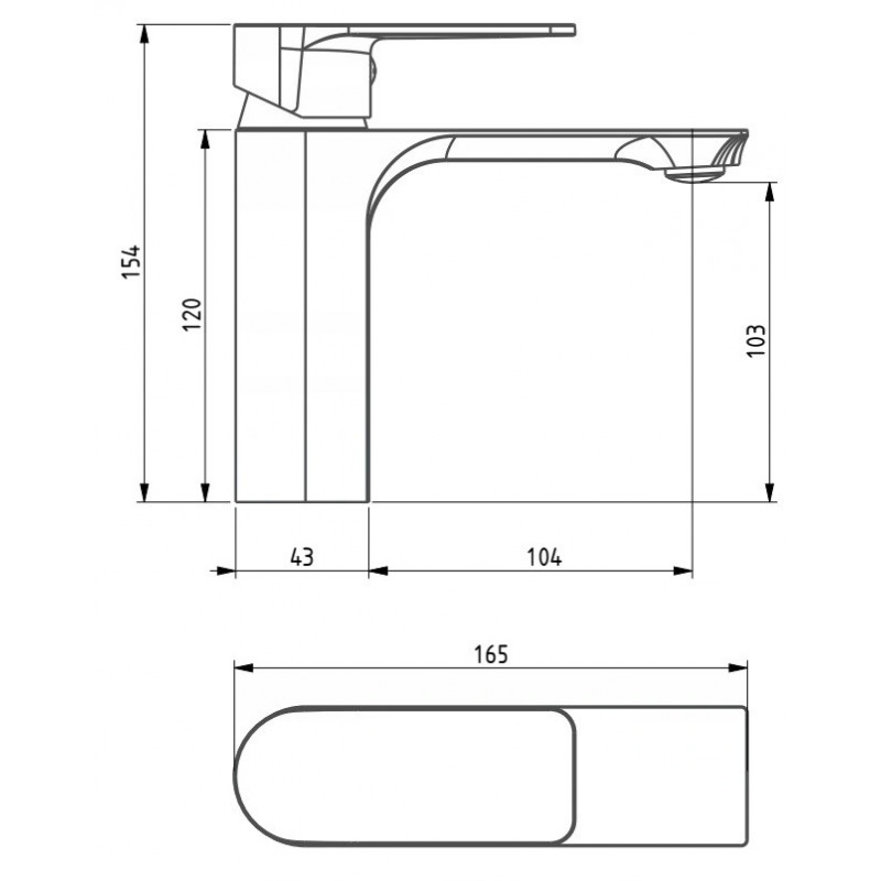 Mexen Alexa Комплект за вана R40, хром - 71203R40-00