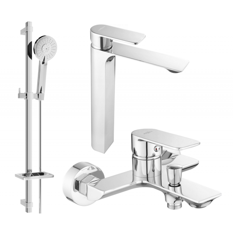 Mexen Alexa DQ40 комплект за баня, хром - 71213DQ40-00