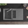 Mexen Matias гранитна мивка с 1,5 камери и сушилник с кухненски смесител Duo,