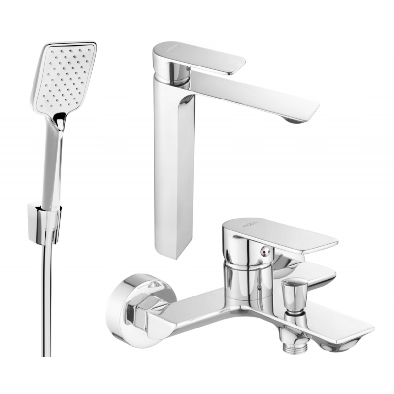 Mexen Alexa R62 баня комплект, хром - 71213R62-00
