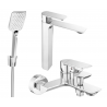 Mexen Alexa R62 комплект за вана, хром - 71213R62-00