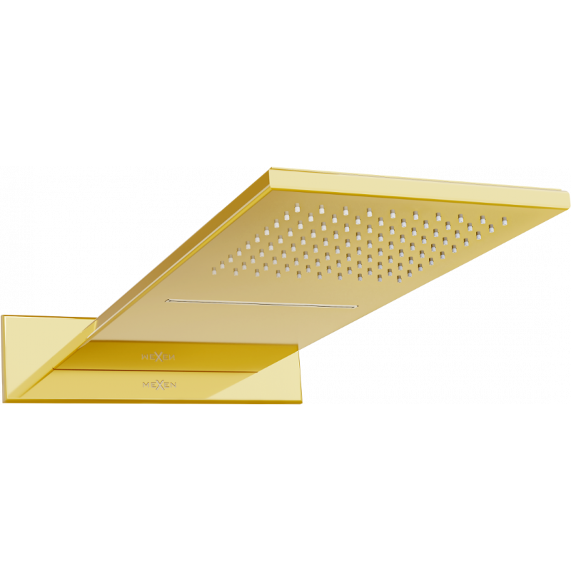 Mexen Waterfall дъждовна душ глава slim 50 x 22 см, златна - 79190-50
