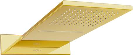 Mexen Waterfall дъждовна душ глава slim 50 x 22 см, златна - 79190-50