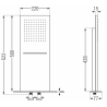 Mexen Waterfall душ слушалка slim 50 x 22 см, розово злато - 79190-60