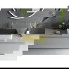 Mexen Catia мивка за монтаж на плот 48 x 37 см, черен мат/златен дизайнерски модел - 21314877