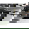 Mexen Catia умивалник за плот 48 x 37 см, черен мат/златен линии - 21314877
