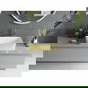 Mexen Catia мивка за поставяне 48 x 37 см, бяла/златна - 21314806