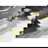 Mexen Catia плот за мивка 48 x 38 см, бяла/златна с шарка линии - 21314817