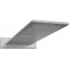 Mexen Waterfall дъждовен душ slim 50 x 22 cm, четка в цвят gun gray - 79190-66