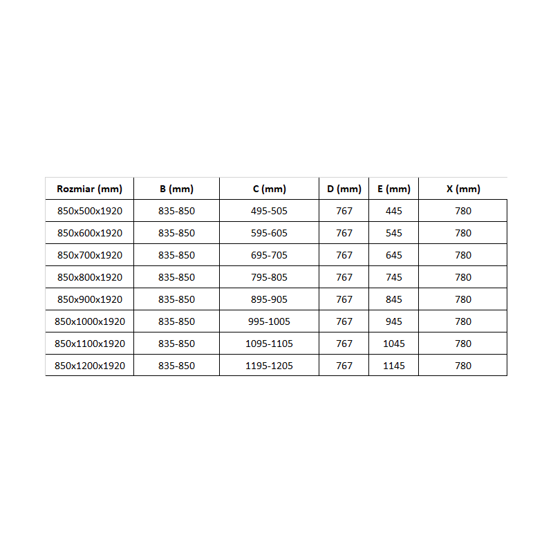 Mexen Pretoria душ кабина с врата 85 x 70 см, прозрачна, хром - 852-085-070-01-00