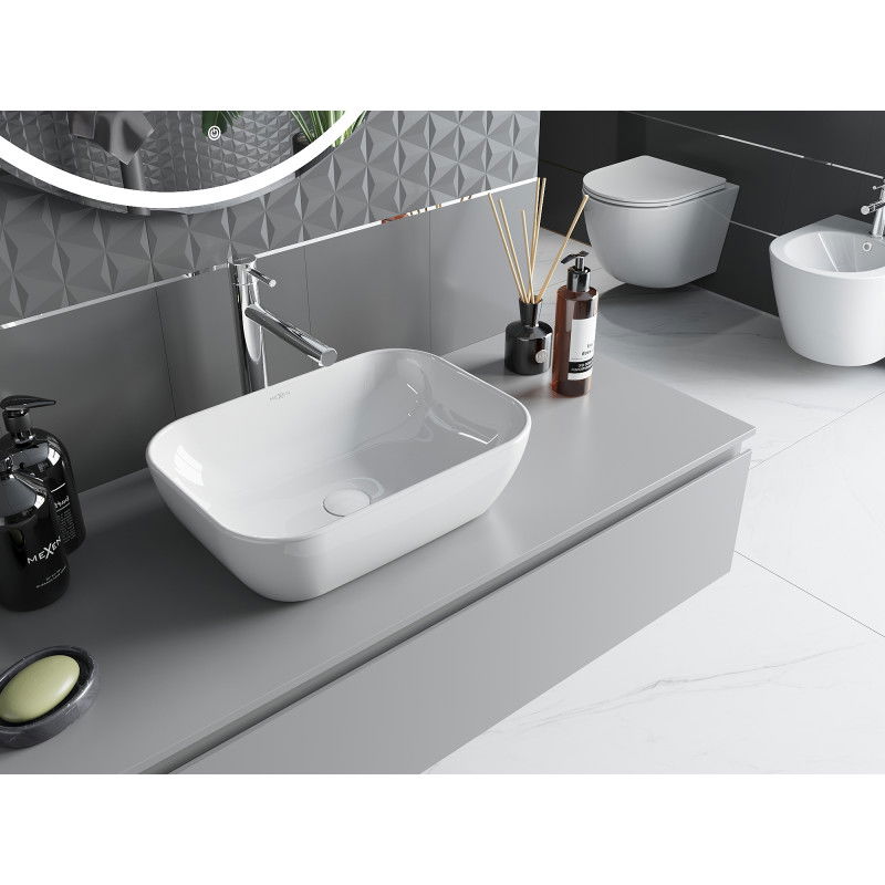 Mexen Rita умивалник над плот 45 x 32 см, бял - 21084500