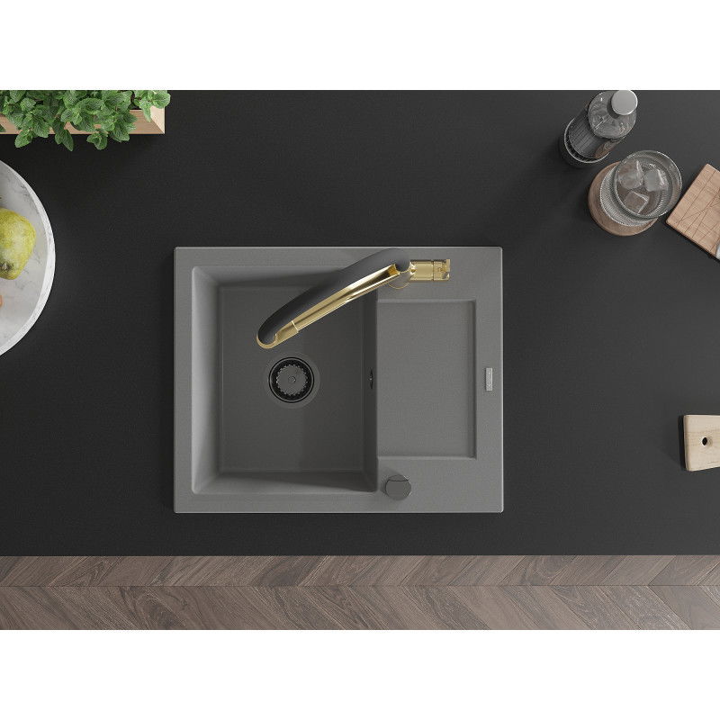 Mexen Enzo гранитна кухненска мивка с 1 басейн с оцеждач и кухненски