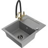 Mexen Enzo гранитна кухненска мивка с 1 басейн с оцеждач и кухненски