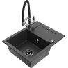 Mexen Enzo гранитна кухненска мивка с 1 корито, с отцеждач, и кухненски