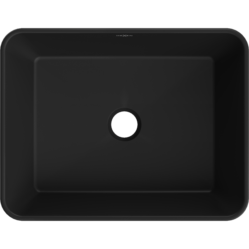 Mexen Catia плот мивка 48 x 37 см, черен мат - 21314885