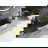 Mexen Catia настолната мивка 48 x 37 см, черно матово/златен модел на люспа - 21314878