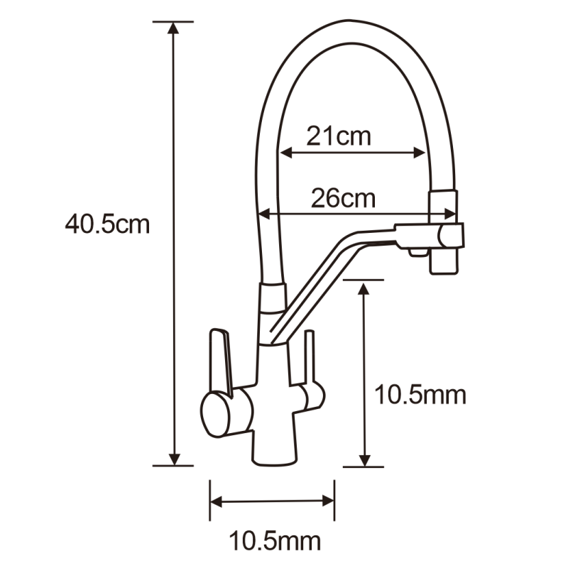 Mexen Elias гранитна мивка с 1 камера с отцедник и кухненски смесител Duo, бял - 6511-20-671701-07