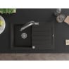 Mexen Bruno гранитна кухненска мивка с едно корито с отцедник и кухненски