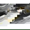 Mexen Catia мивка за монтаж на плот 48 x 37 см, черен мат/златен - 21314876