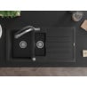 Mexen Andres гранитна мивка с 1,5 камери с отцедник и кухненски смесител Duo,
