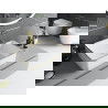 Мивка за плот Mexen Catia 48 x 37 см, бяла/златен ръб - 21314805