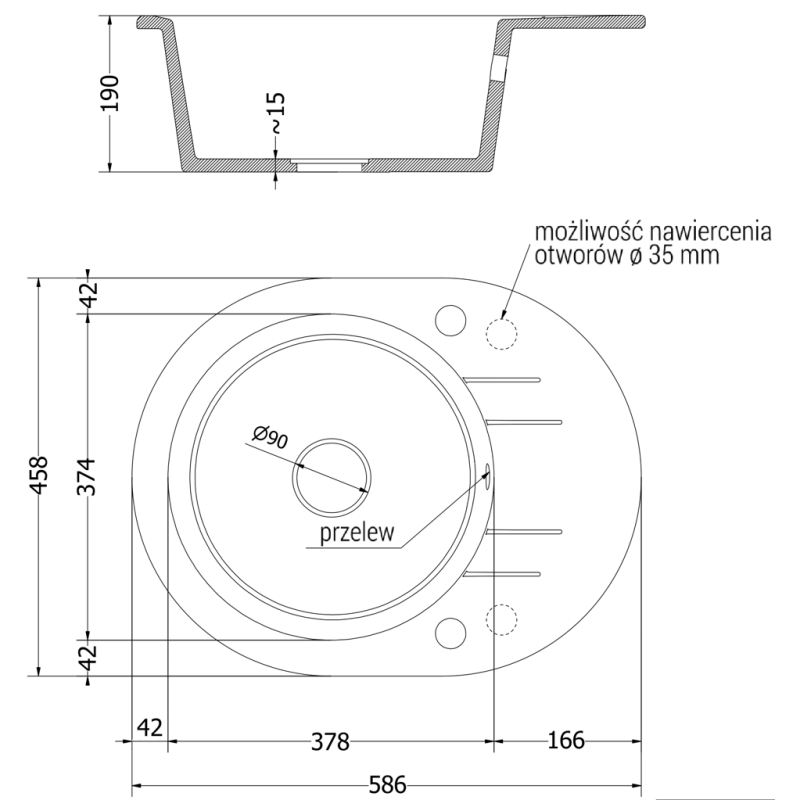 Mexen Kevin мивка от гранит с 1 камера и кухненски смесител Duo, сив - 6517-71-671701-07-B