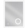 Подсветено огледало за баня Mexen Kala с козметично огледало 60 x 80 см, LED 6000K, анти-пара - 9820-060-080-611-00