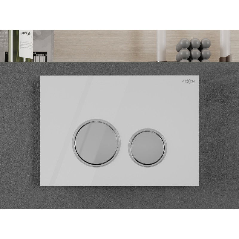 Mexen Fenix 06 бутон за промиване, бял - 600620