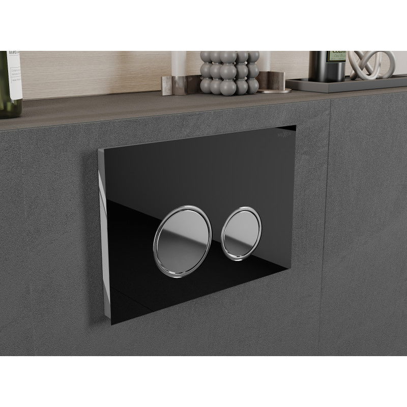 Mexen Fenix 06 бутон за промиване, черен - 600623