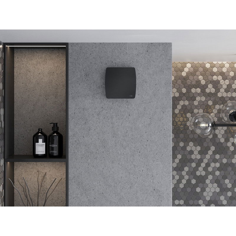 Mexen AXS 100 вентилатор за баня с влагосензор, черен - W9601-100H-70