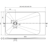 Mexen Hugo правоъгълна душ кабина SMC 130 x 70 см, бял - 42107013